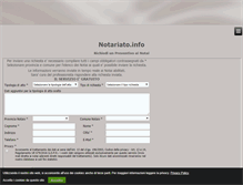 Tablet Screenshot of notariato.info